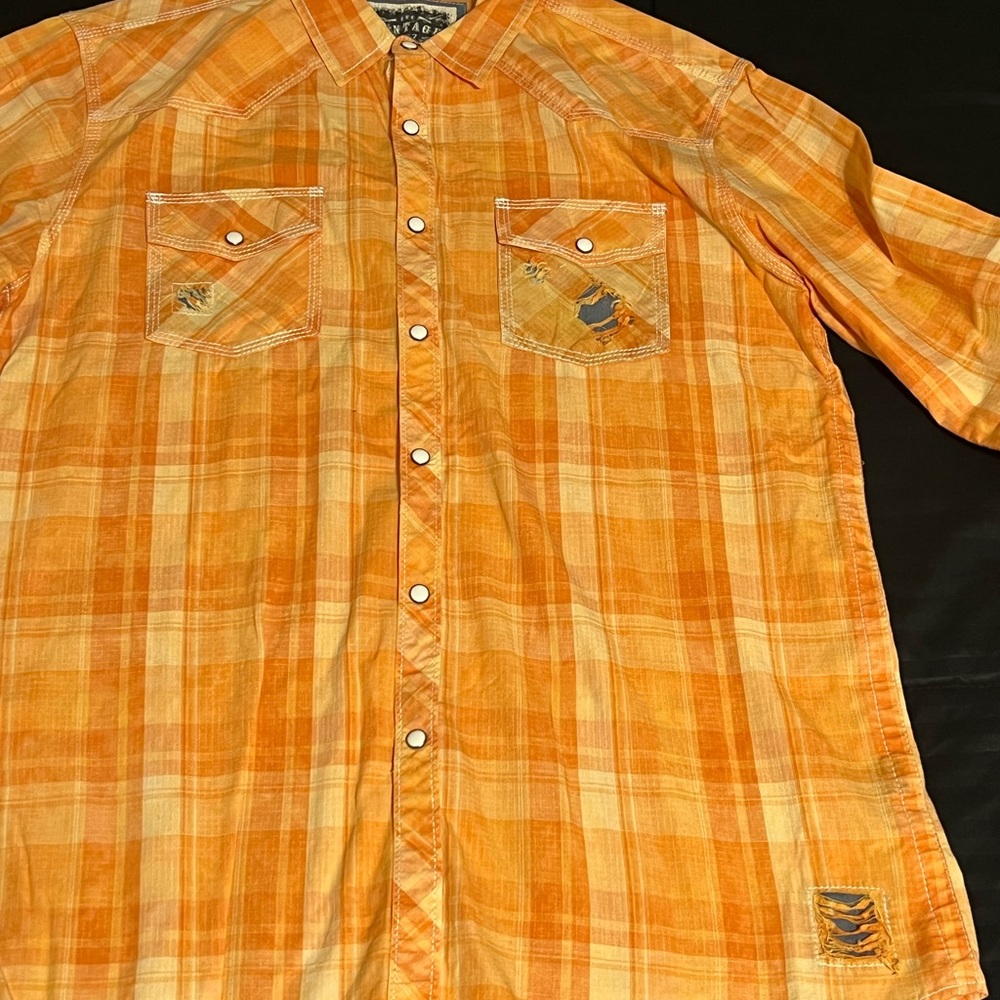 Mens long sleeve shirt Bke Vintage product of Rock Revival.